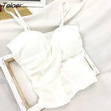 Women Criss-Cross Solid Designed Chic Slim Low Neck Sexy Padded Womens Ins Summer Sleeveless Tees Basic Backless