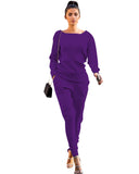 Toloer New Women's Wear Autumn And Winter Urban Leisure Two-Piece Set-Outfit