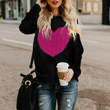 Toloer / Winter Women's Knit Sweater Plus Size Love Knit Long Sleeve Jumper Sweater