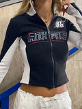 moto jacket with logo