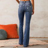 2025 Vintage Ripped Jeans Women's New Water Wash Street
