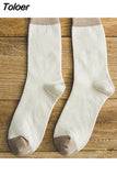 Autumn Winter Men Fashion Happy Small Lattice Cotton Socks Classic Solid Color All-Match Male Ventilation Business