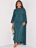New Fashion Temperament Personality Women's Loose Round Neck Solid Color Casual High-Waisted