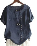 Summer Retro Large Loose Linen Sleeve Women's