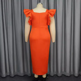 New Banquet Black Dress Elegant Collared Collared Studd Dress Dress Dress
