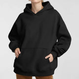Toloer Coat Women's New Fashion Pure Color Loose Casual Temperament Long-Sleeved Hooded Winter Hoodie