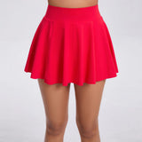Toloer Pleated Sports Skirt Contains Tennis Bag Quick Drying Tennis Skirt Pants Prevent Naked Fitness Skirt 9905-Outfit