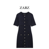 Homemade New Women's Classic Knitted Mini Dress