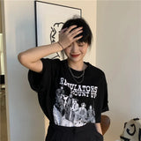 Toloer Short-Sleeved T-Shirt Women 2023 New Summer Loose Design Sense BF Wind Couples Wear Clothes Ins
