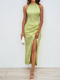 Women's 2026 Summer New High-End Feel Dress High-End Hanging Neck Body Dress