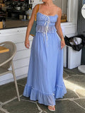 Cami Tie Up Top And Maxi Skirt Set-Outfit