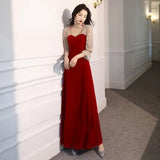 Dress Female Banquet Temperament Long Can Usually Wear A Small Black Dress Dress Banquet
