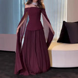 Summer New Women's First-Word Collar Mesh Spliced Elegant