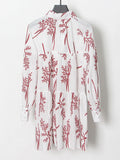 Style Dress Women 2025 New Casual Collar Embroidery Loose Thin Shirt Dress