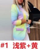 And Winter Women's Long-Sleeved Small Suit 2025 New Gradient OL Temperament Professional Repair