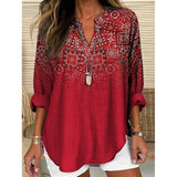 Women's Clothing Spring And Autumn Small V-Neck Long Sleeves Independent Day Crumums Simple Casual Temperament T-Shirt Long