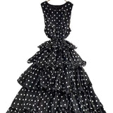 Luxury High-End Sleeveless Dress Women's Summer Harvest Waist Thin Luxury Temperament Chic Cake