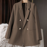 Toloer Suit Jacket Female Spring And Autumn 2024 New Small Spring And Autumn Suit Jacket Temperament Korean Version Casual Women-Outfit