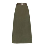 New Autumn And Winter Port Style Retro Skirt Thicker Wicked Skirt Long Bag Hip Skirt Open