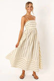 Toloer Spring And Summer Striped Suspenders Open Back Big Clear Fresh Air