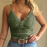 Sex Goddess Hazy Sexy And Charming Hollow Lace Ribbon Triangle Cup Bra Without Steel Ring Dew Back Women's