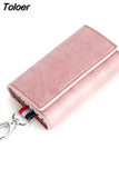 2023 PU Leather Car Key Holders Keys Organizer Key Wallets Car Keychain Leather Housekeeper Key Wallet Cover 6