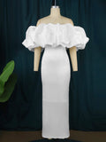 Tector-Bosing Dress Bubble Sleeve Bag-Mast Party Dress Party