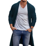 Men's Spring And Autumn Thin Knits Men's Loose Long Wool Coat
