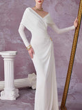 Vietnamese Style Dress Women 2025 Summer New Fashion Folds Design Long Sleeve