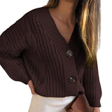 Wish Sweater Women 2025 Autumn And Winter Loose Size Mahjong Button Coarse Sweater