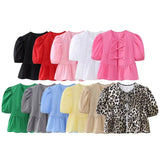 2025 New Women's Leopard Print Short-Sleeved