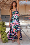 Women's High-End 2026 Spring And Summer New Sling Dress Print Long Dress Dress