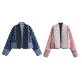 2024 Autumn / Winter 202 New Women's Street Fashion Double-Sided Printed Cotton Jacket W063 2765-Outfit