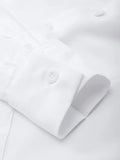 Basic Long Sleeve Button Blouse-Outfit