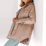 Spring New Solid Parkas Women Fashion Pockets Coats Women Elegant Adjustable Waist Belt Cotton Jackets Female Ladies
