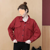 Toloer Autumn Casual Coat Female Autumn Versatile Thin 2024 New Loose Show Thin Korean Version Of The Tooling Jacket Tide-Outfit