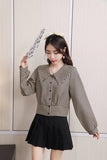 Plaid Shirt With Large Collar-Outfit