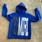 Brand Plus Velvet Double Hat Unique Design Hooded Jacket Autumn And Winter New Men's And Women's Loose Y2K