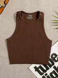 Toloer Hot Style Sports Yoga Top Nylon Fitness Running Moisture And Sweat-Breathing Seamless Knit Vest-Outfit