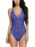New Lady Passion Lingerie Lace Hanging Neck Tights Deep V Sexy Lace
