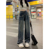 Toloer 2024 New Loose Straight Leg Pants Mop The Floor-Outfit