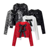 2025 New Women's Street Fashion Butterfly Squint Long-Sleeved