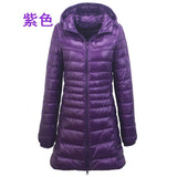 7XL Ultra Light Down Parka Winter Coat Female Women Duck Warm Long Feather Puffer Light Jacket Plus Size Outerwear