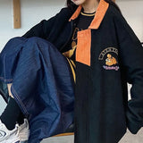2021 Spring Autumn New Corduroy Jacket Women's Baseball Jacket Korean Harajuku Coat Women Streetwear Gothic Jackets