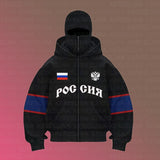 And Winter Double Hat Jacket Y2K Letter Printing Street Trendy Men's And Women's Hoodie