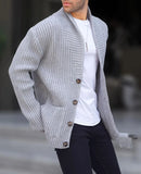 Toloer Men's New Cardigan Sweater Autumn And Winter Men's Long Sleeve Knit Sweater Men's
