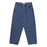 Hiphop New Spring Hip-Hop Style Straight Jeans With Loose Broad Legs-Outfit