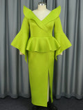 Evening Dress Party Horn Sleeve Dress Evening