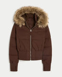 Women's Autumn And Winter Fashion With A New Short-Term Warm Collar Collar Zip Cotton Coat