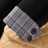 Toloer Autumn New Long Sleeve Large Size Black Small Suit Foreign Style Slim Suit Small Coat Female Tooling-Outfit